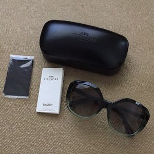 Coach Sunglasses Gradient Green